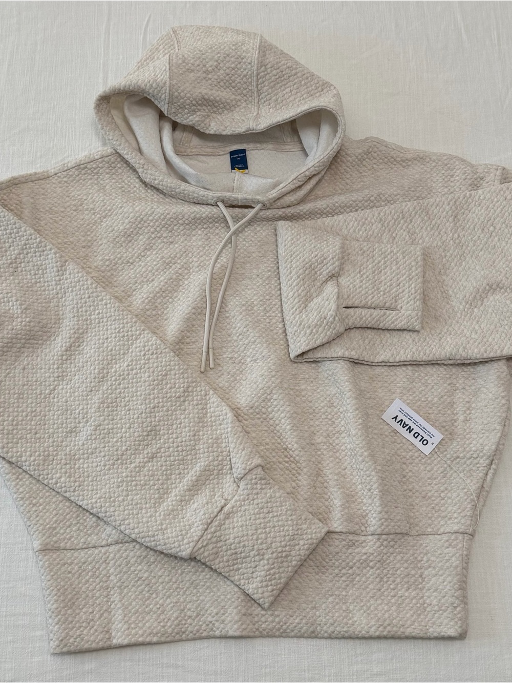 NWT Old Navy Dynamic Fleece Textured Hoodie Thumbhole Pullover Women’s Medium